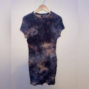 Bodycon ribbed tie-dye dress SHEIN